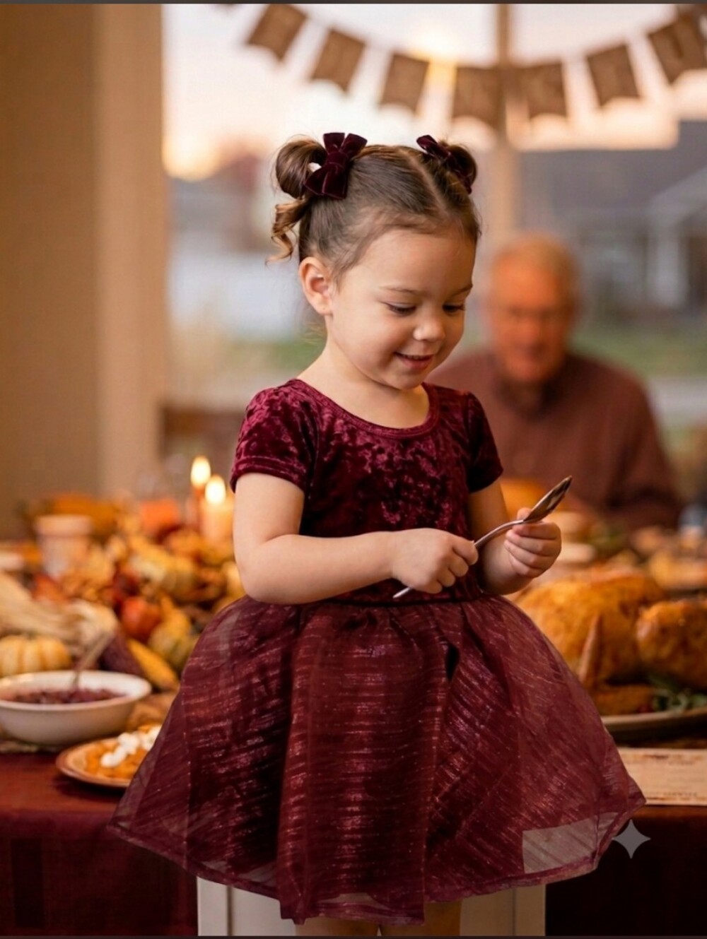 Dot Dot Smile Size 2T Dress Burgundy Velvet Fancy Cap Dress Tulle Toddler